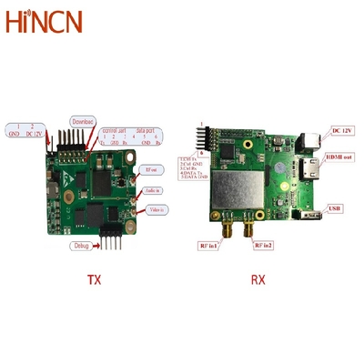 VHF UHF COFDM Video 433 Mhz Transmitter Module 2.4 Ghz TX RX For UAV UGV